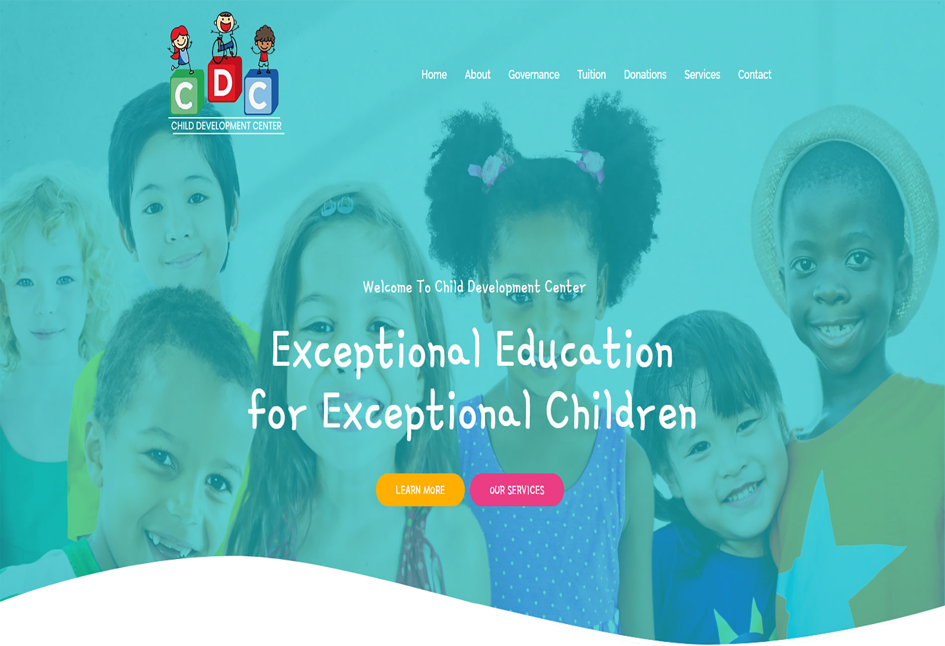 Child Development Center - Educational Institution Website