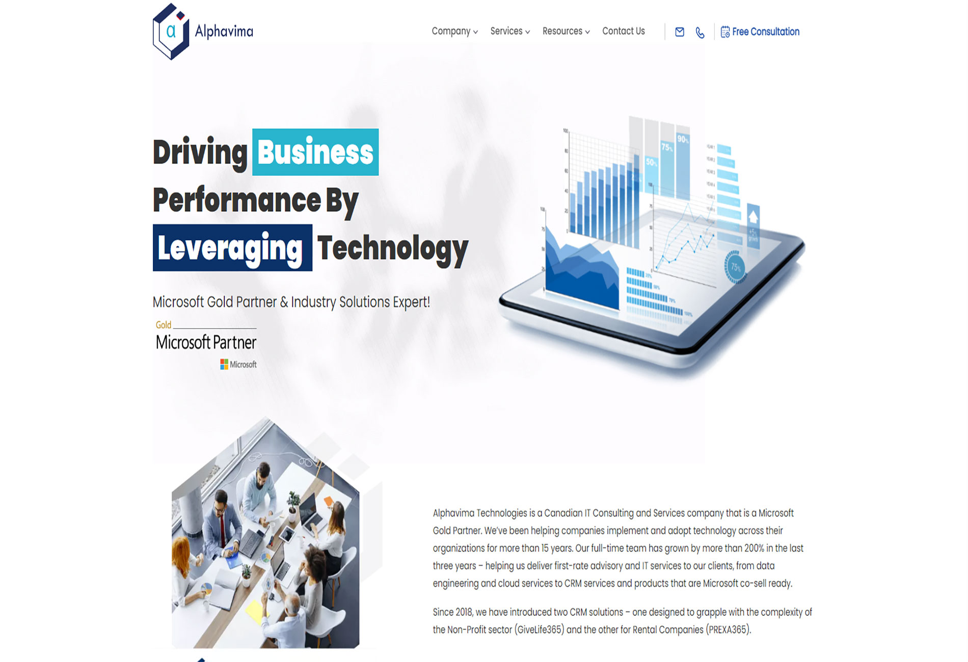 Alphavima - ERP, CRM and Cloud Apps Enterprise Solution